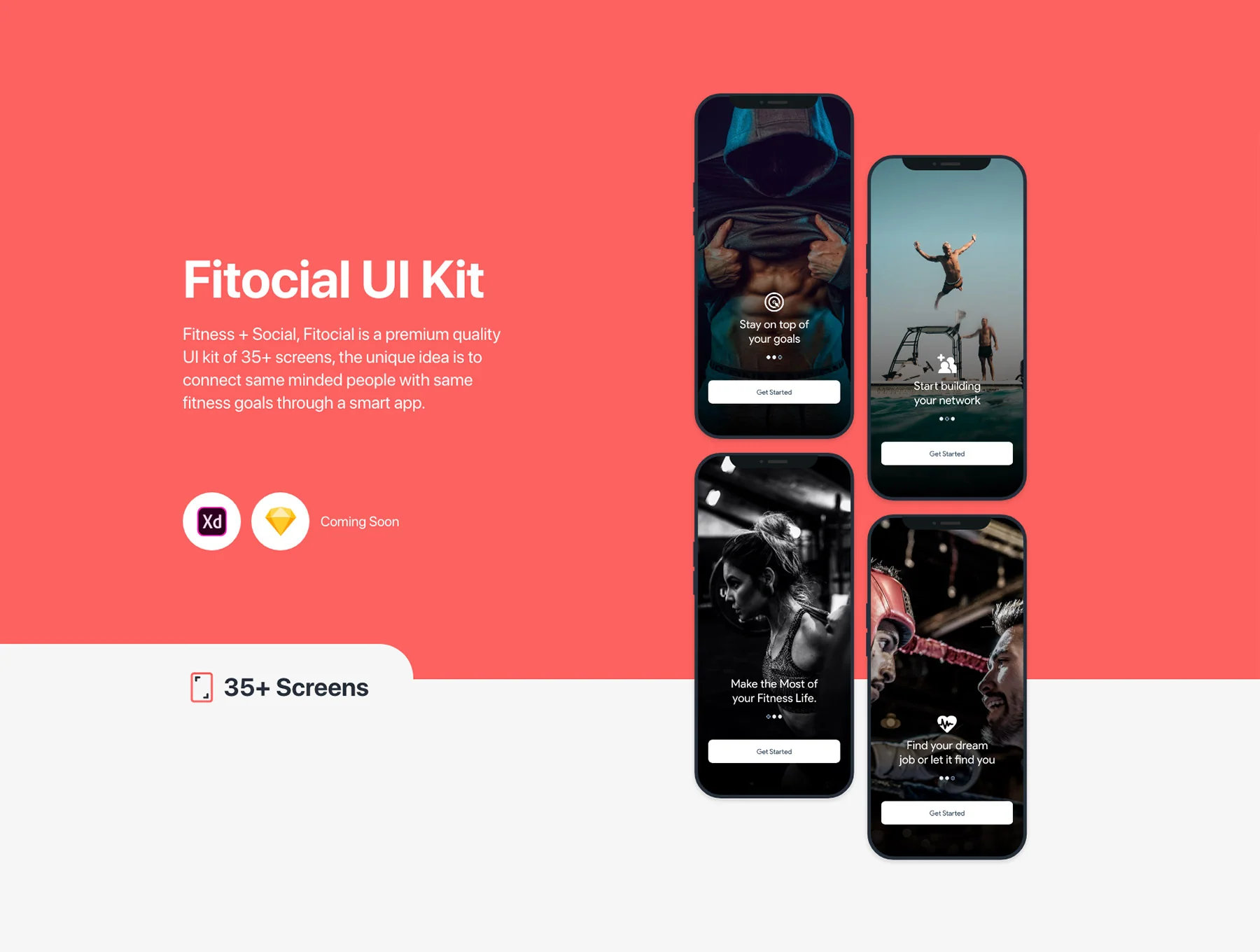 Fitocial UI kit for XD