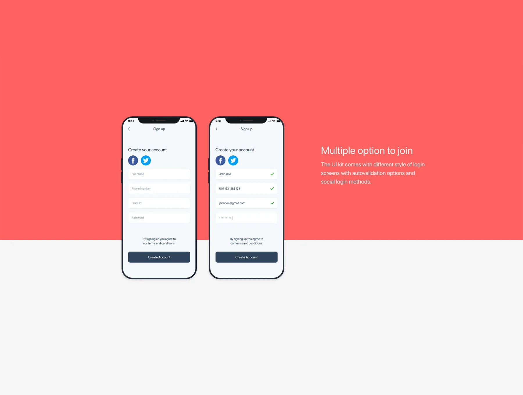Fitocial UI kit for XD 5