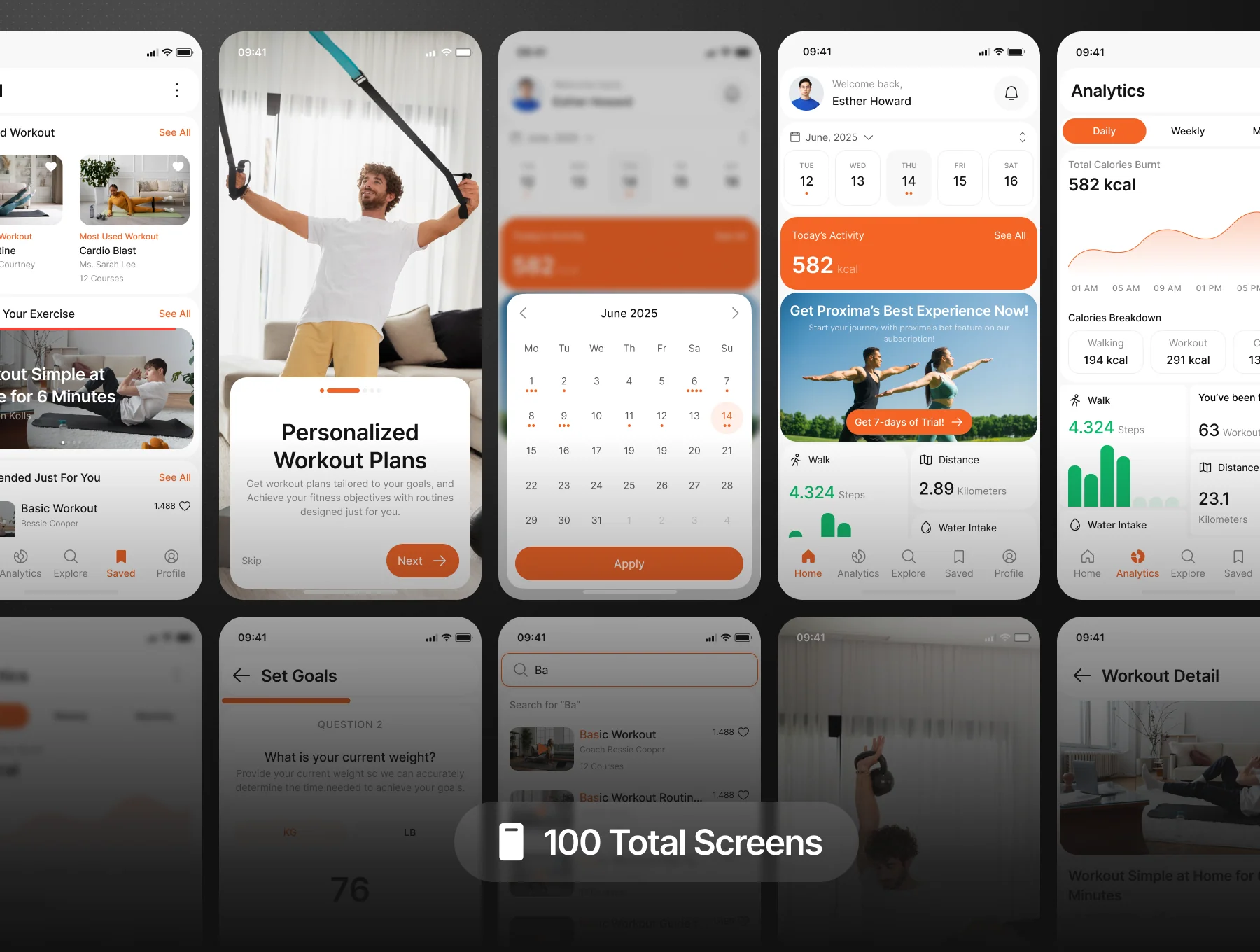 FitSpark - Workout Mobile App UI Kit 2