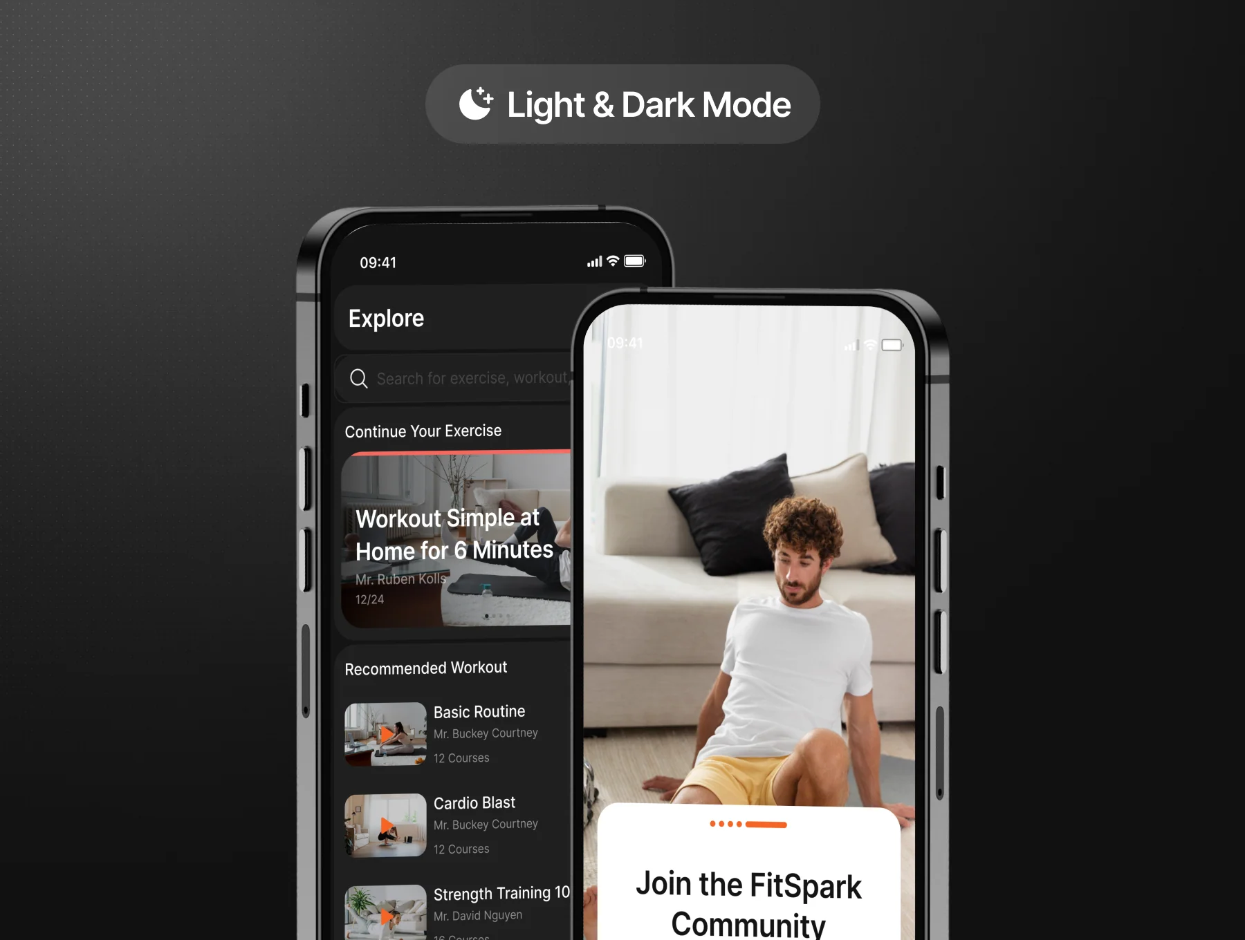FitSpark - Workout Mobile App UI Kit 4