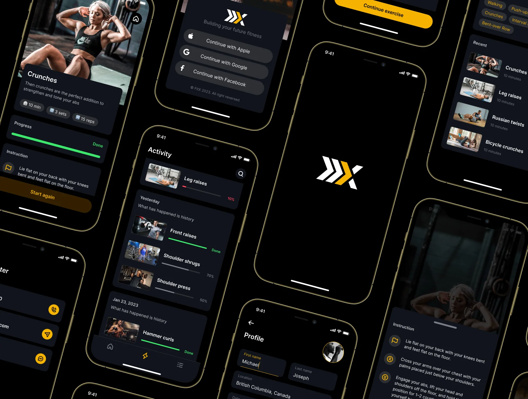FitX - Workout Mobile App UI Kit 5