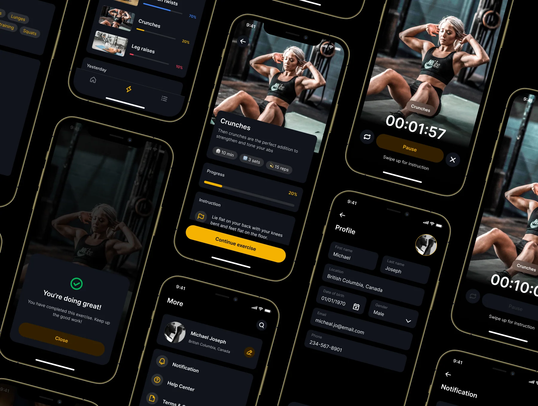 FitX - Workout Mobile App UI Kit 6