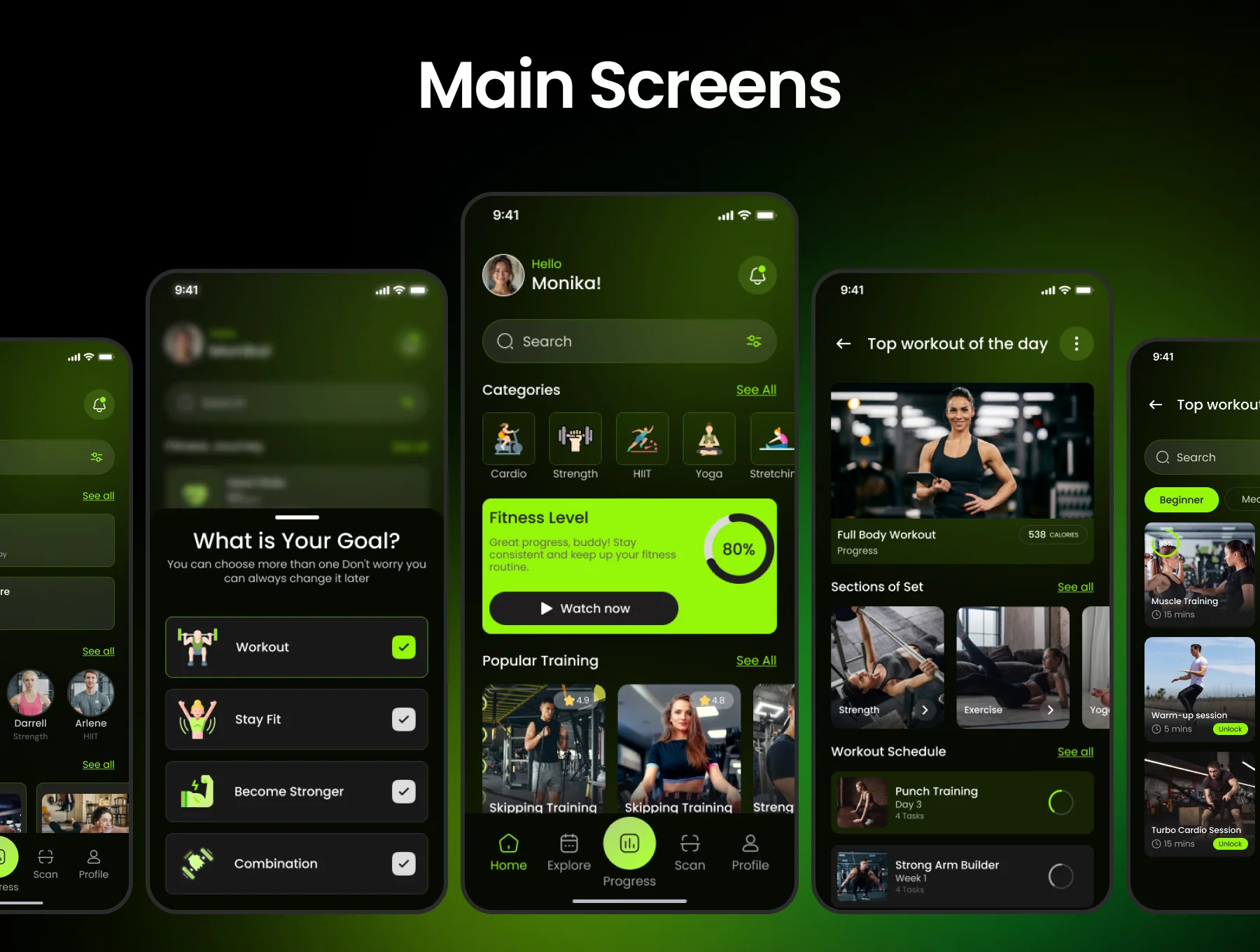 Fitzen Fitness & Workout Mobile UI Kit 5