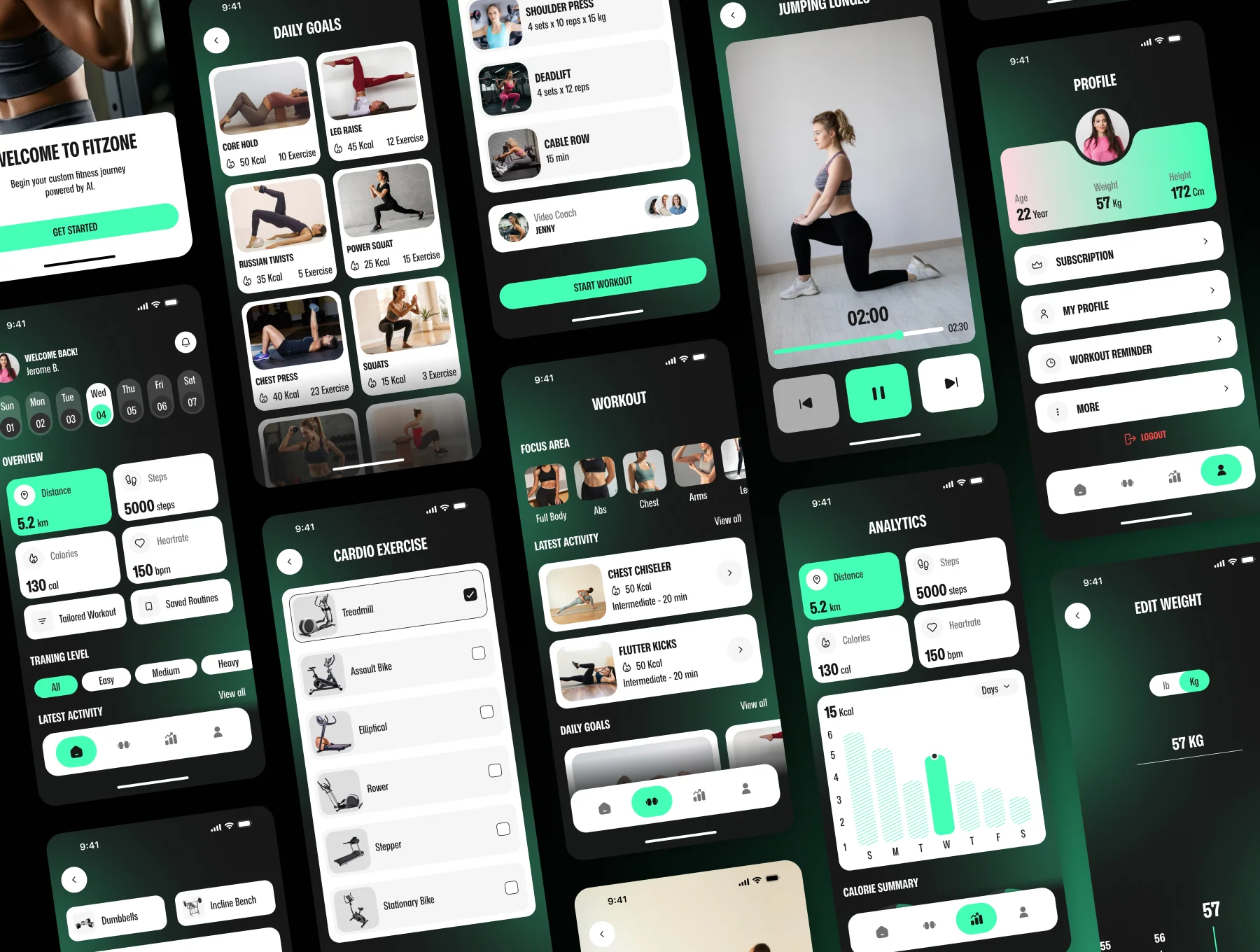 FitZone - Fitness & Gym App UI Kit 4