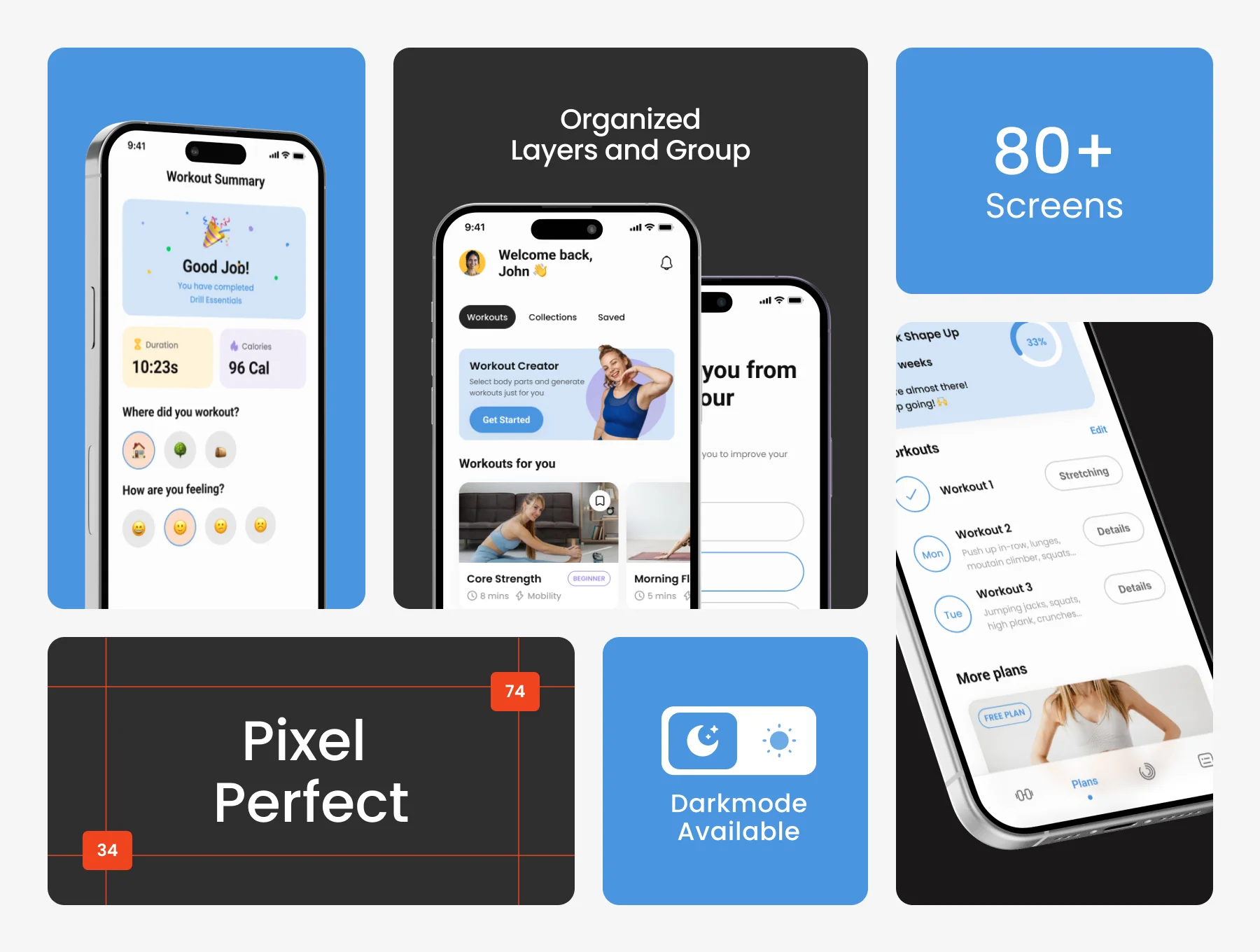 Fitzu -  Fitness App UI Kit 2