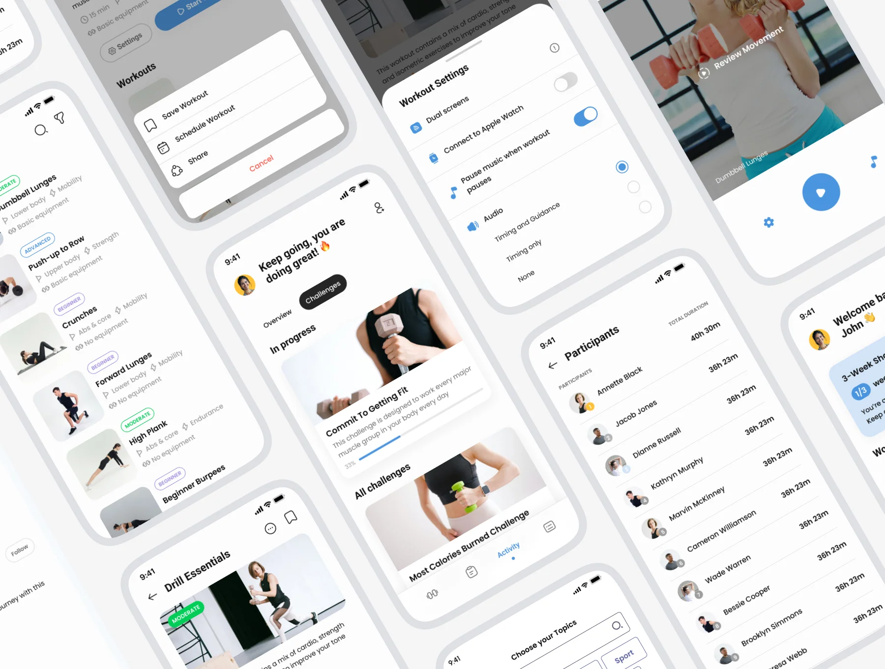 Fitzu -  Fitness App UI Kit 6