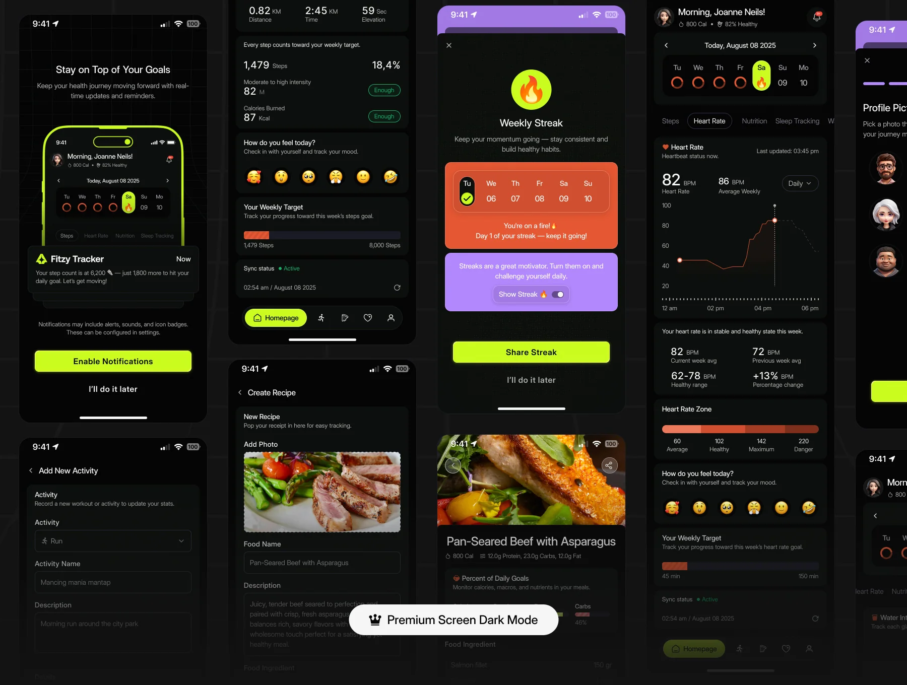 Fitzy Tracker — Health Tracker Apps UI KIT 4