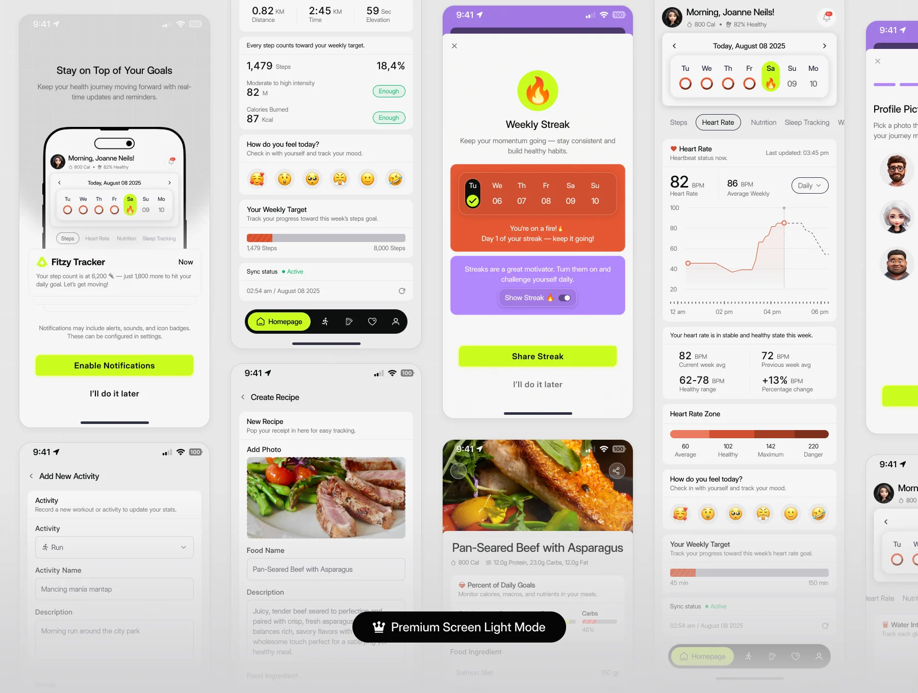 Fitzy Tracker — Health Tracker Apps UI KIT 5