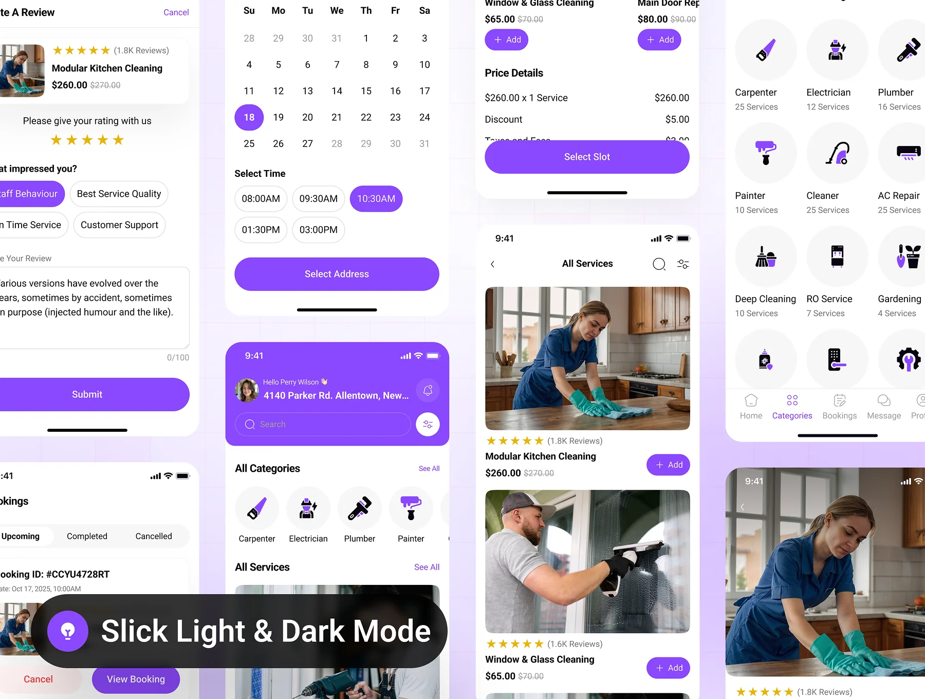 Fixoria - Home Service Booking App UI Kit 5
