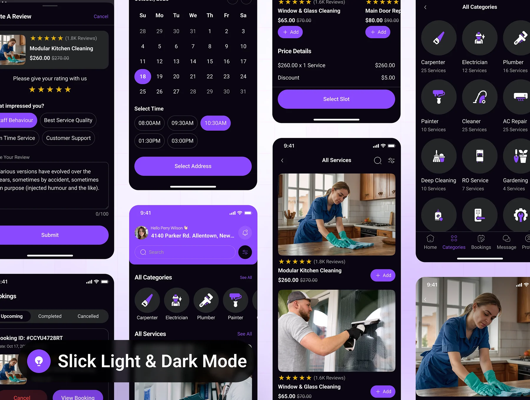 Fixoria - Home Service Booking App UI Kit 6