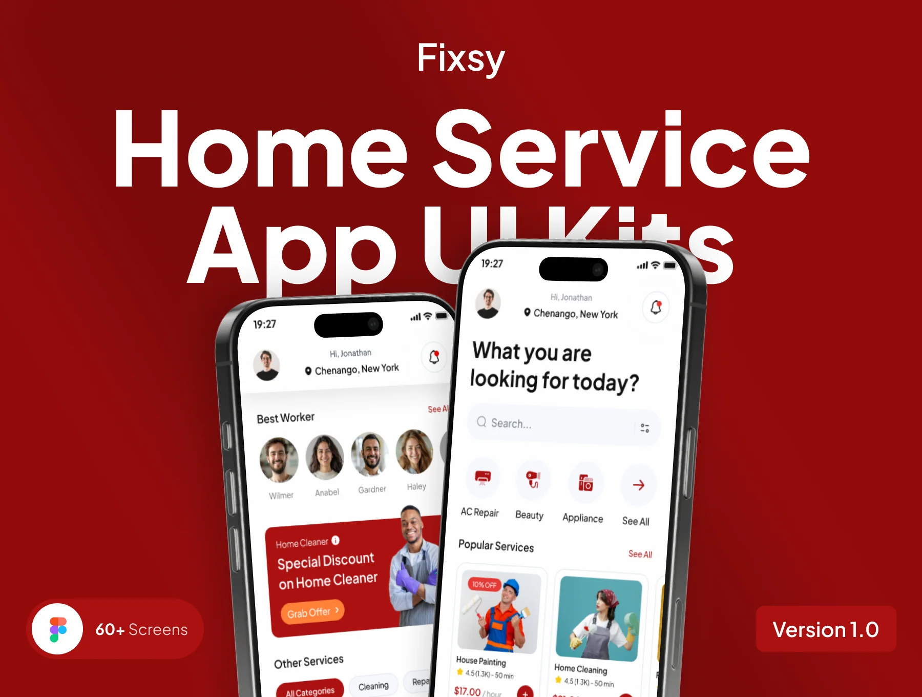 Fixsy - Home Service App UI Kits
