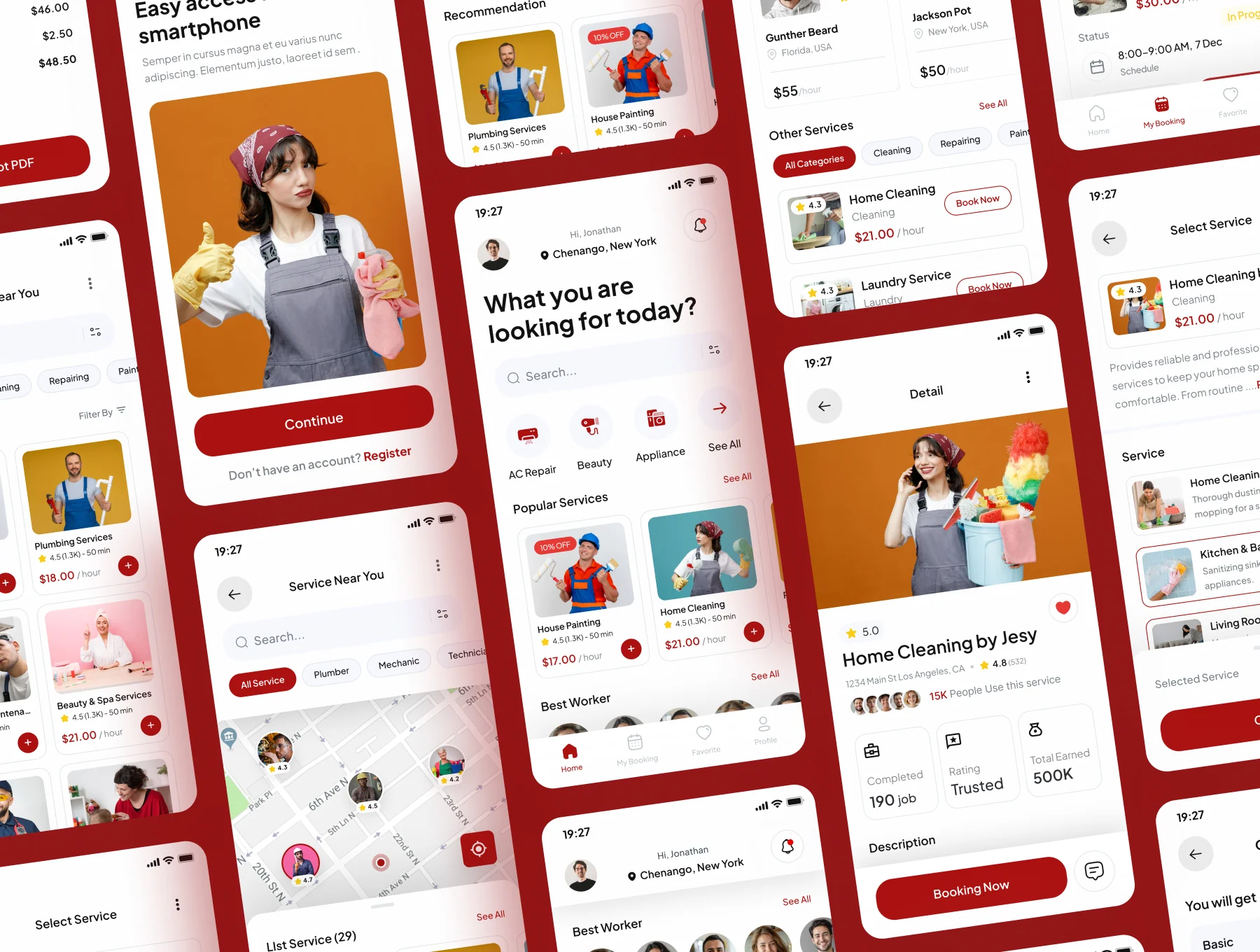 Fixsy - Home Service  App UI Kits 5