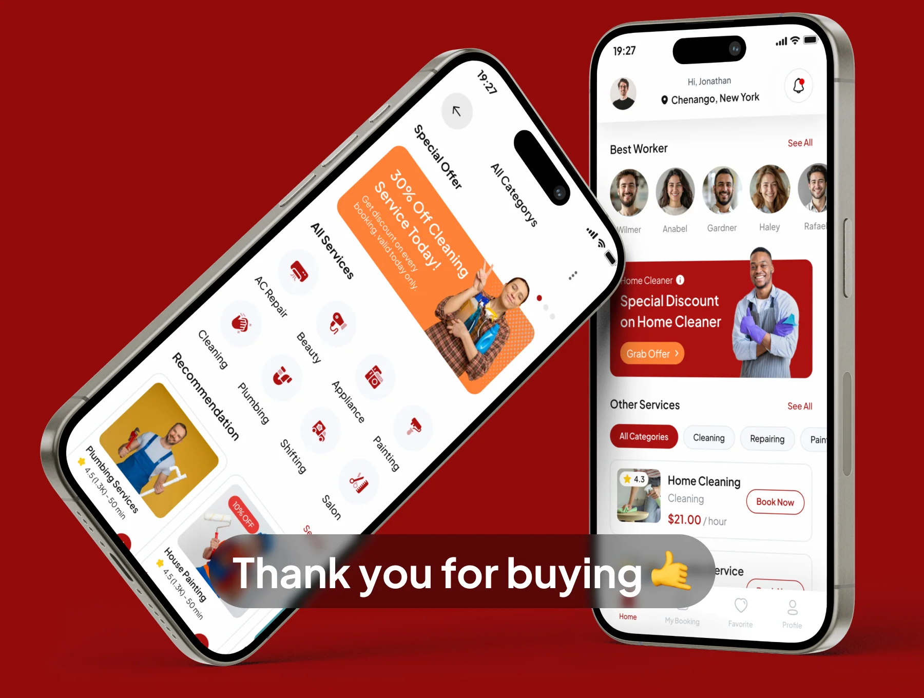 Fixsy - Home Service  App UI Kits 6