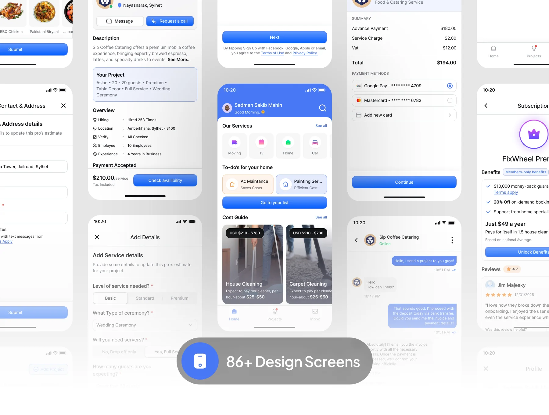 FixWheel - Home Service App Ui Kit 9