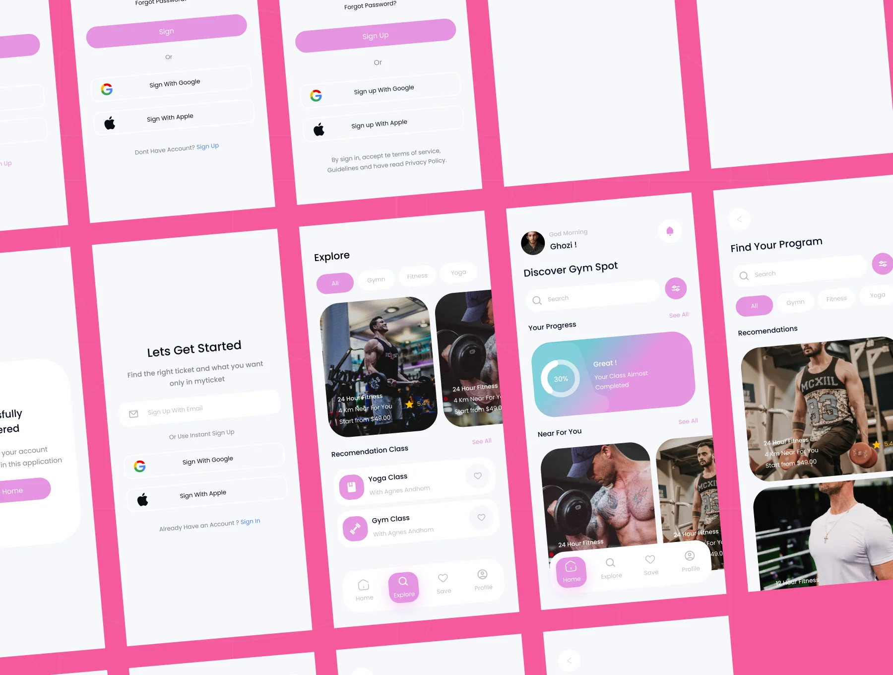 Fitness & Workout App UI Kit 4