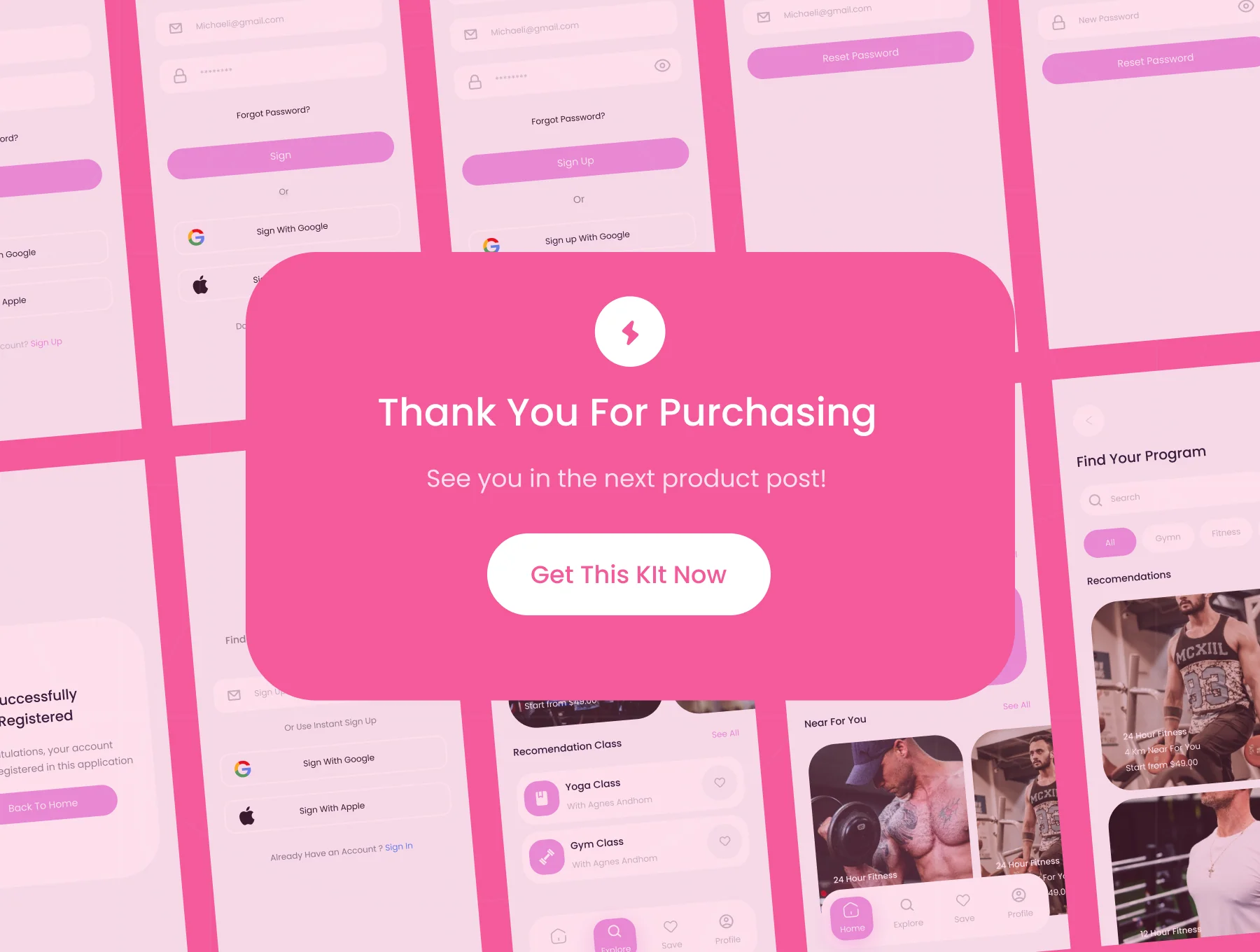 Fitness & Workout App UI Kit 6