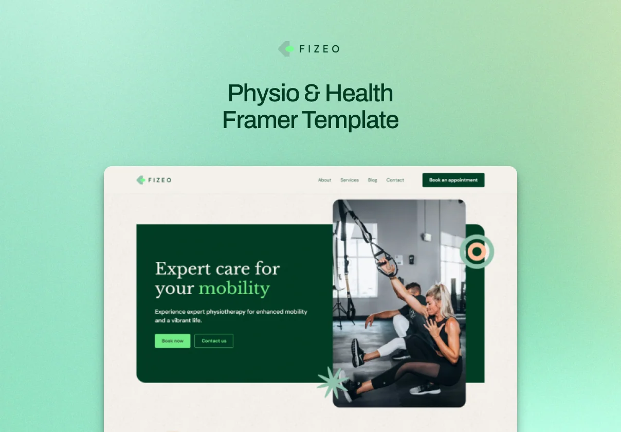 Fizeo — Physiotherapist & Health Framer Template