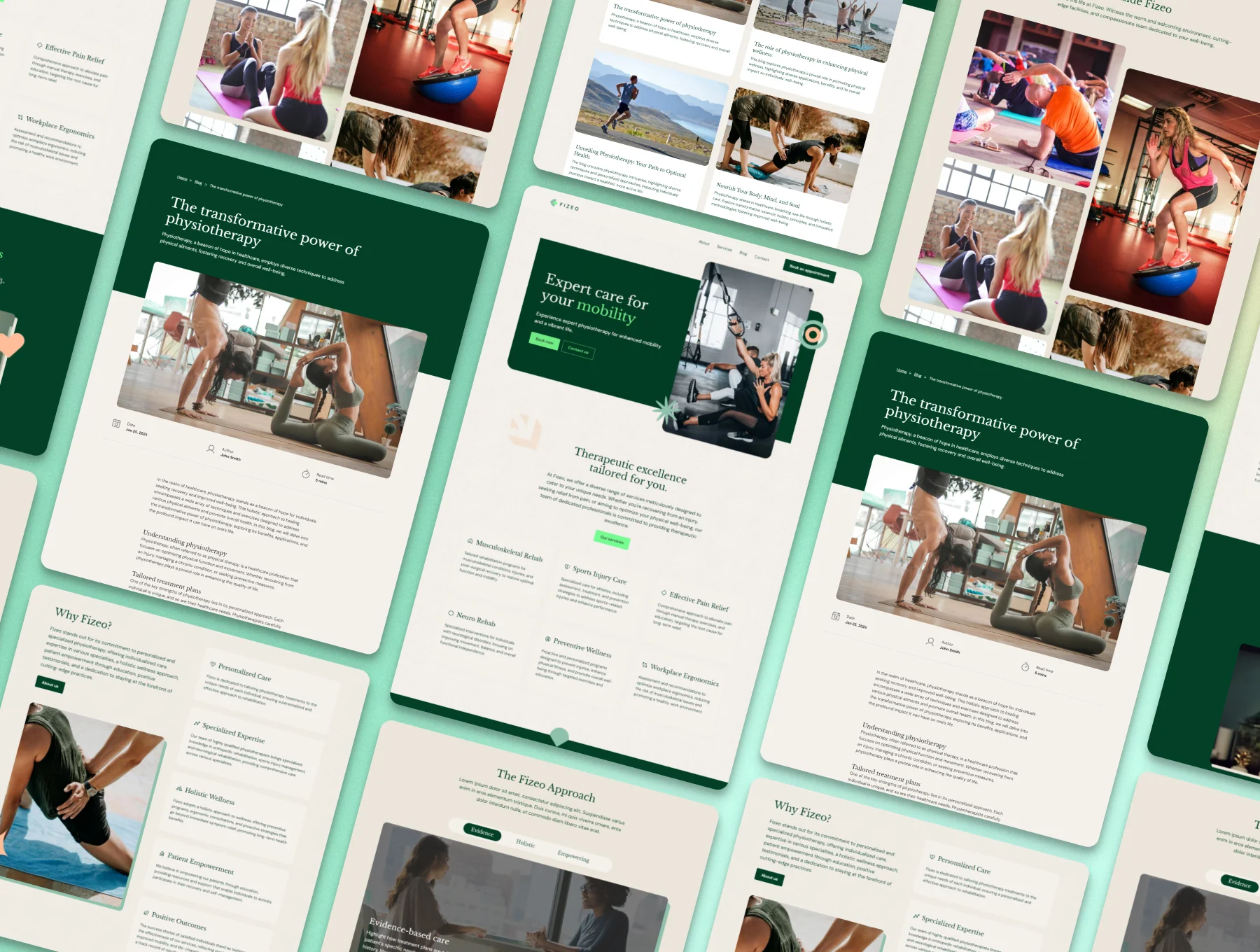 Fizeo — Physiotherapist & Health Framer Template 2