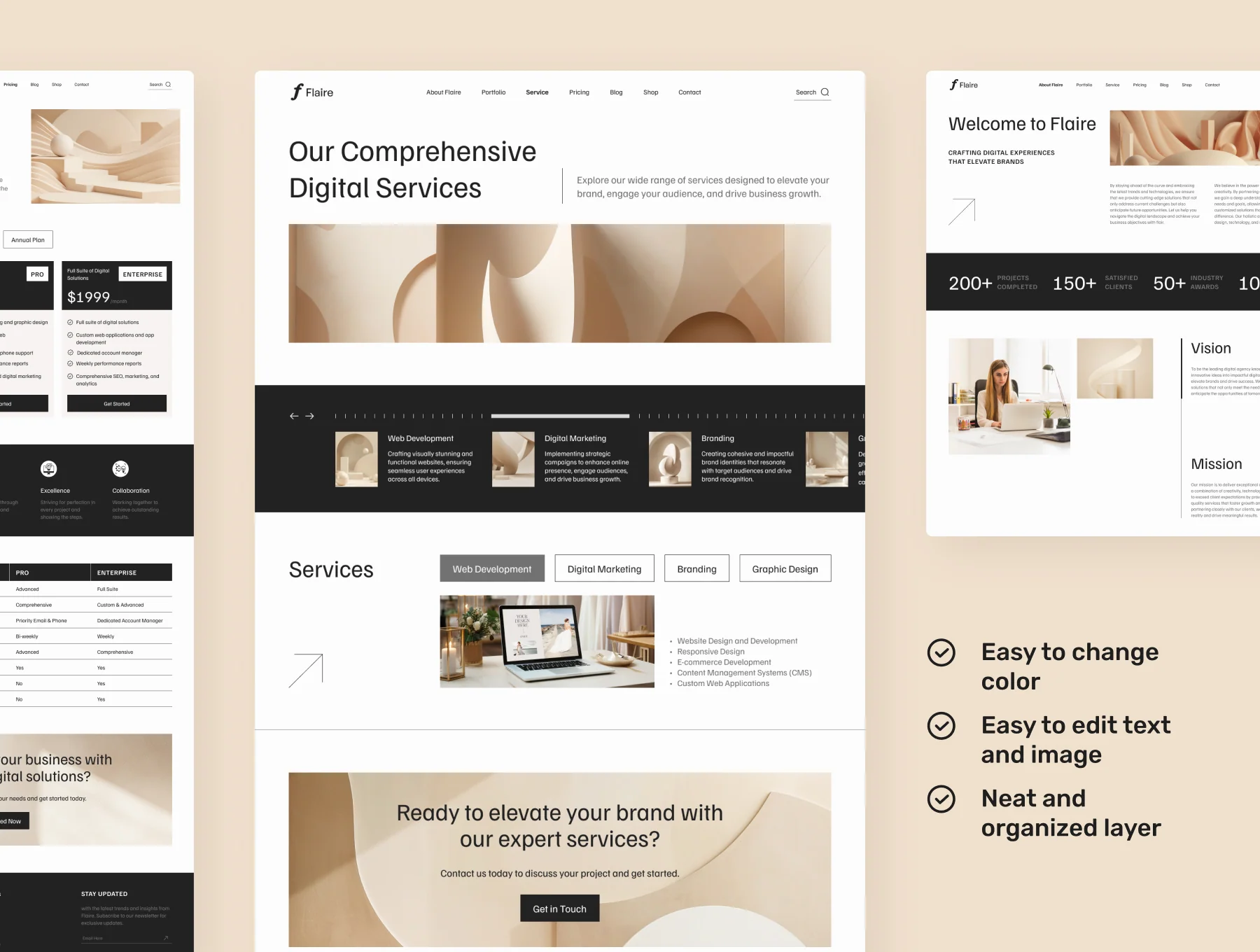 Flaire 1 - Creative Digital Agency Website 2