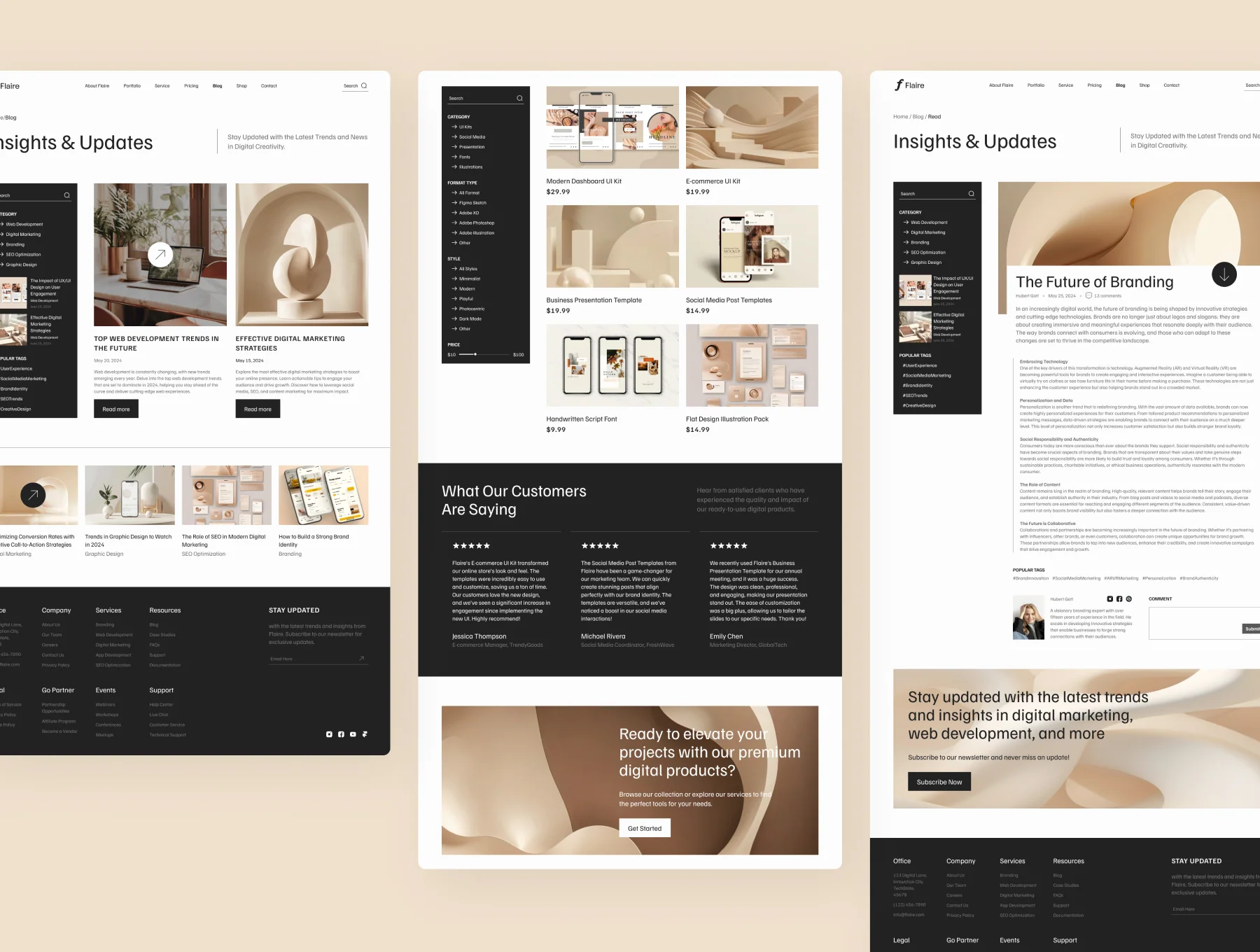 Flaire 1 - Creative Digital Agency Website 3