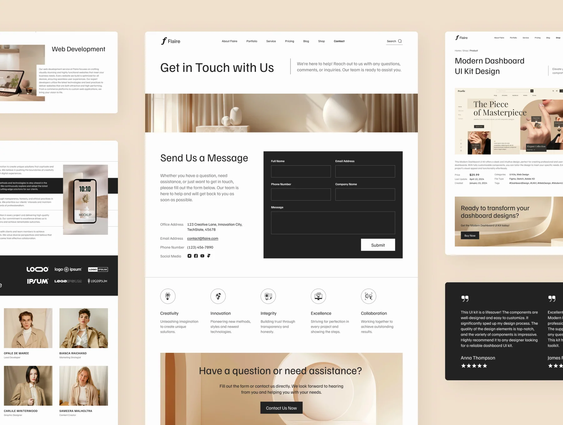 Flaire 1 - Creative Digital Agency Website 5