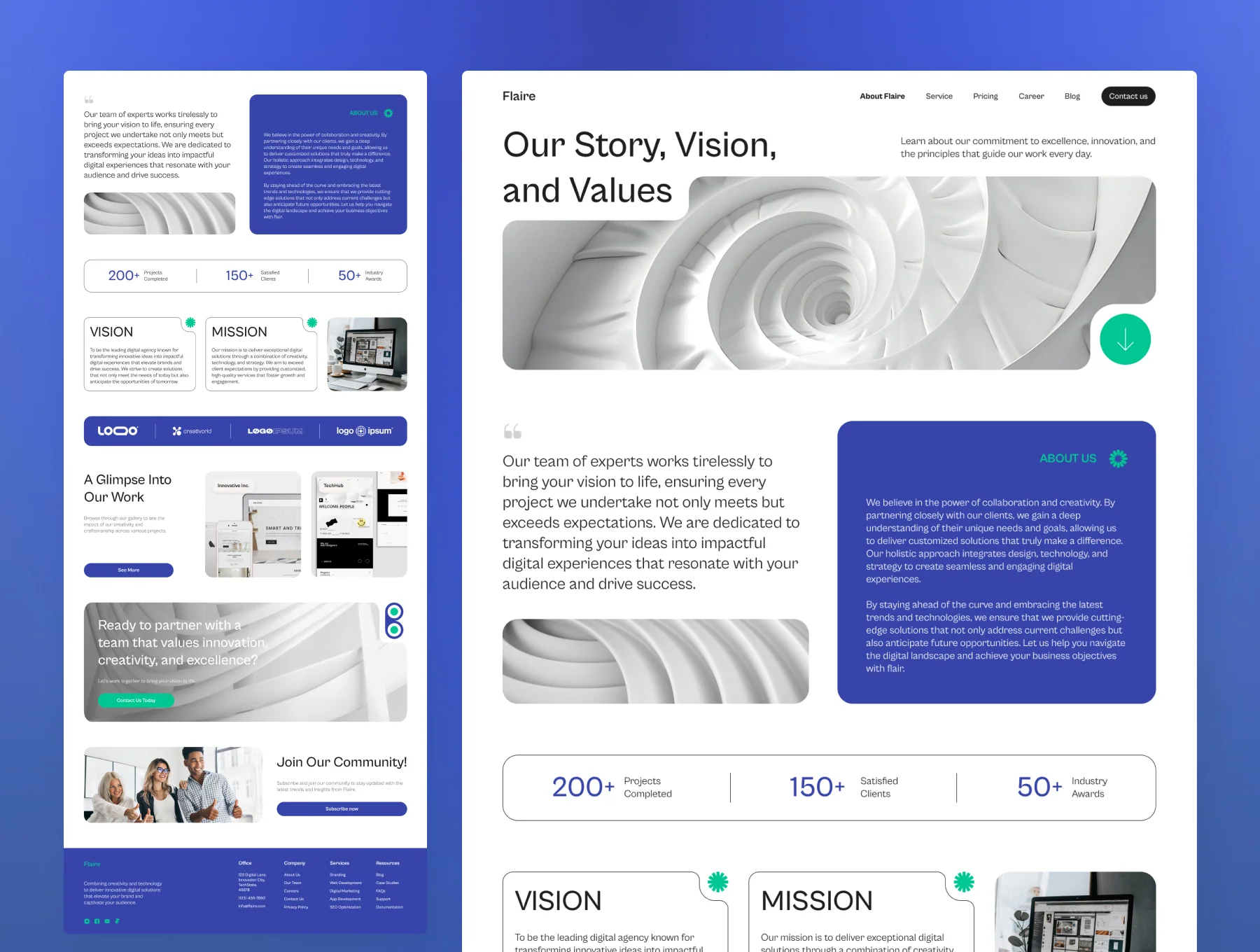 Flaire 2 - Creative Digital Agency Website 4