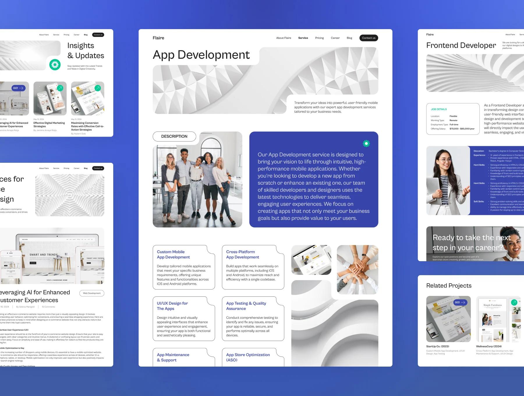 Flaire 2 - Creative Digital Agency Website 5