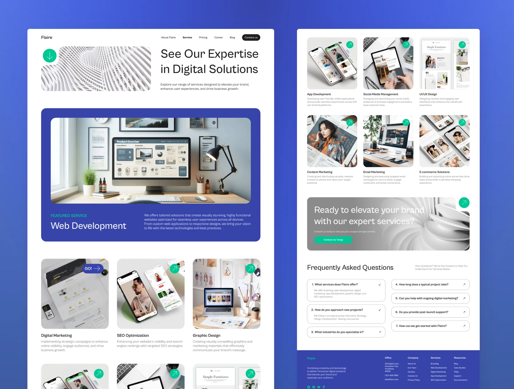 Flaire 2 - Creative Digital Agency Website 6