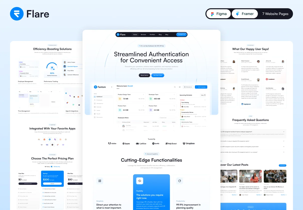 Flare — Template for SaaS and Startup
