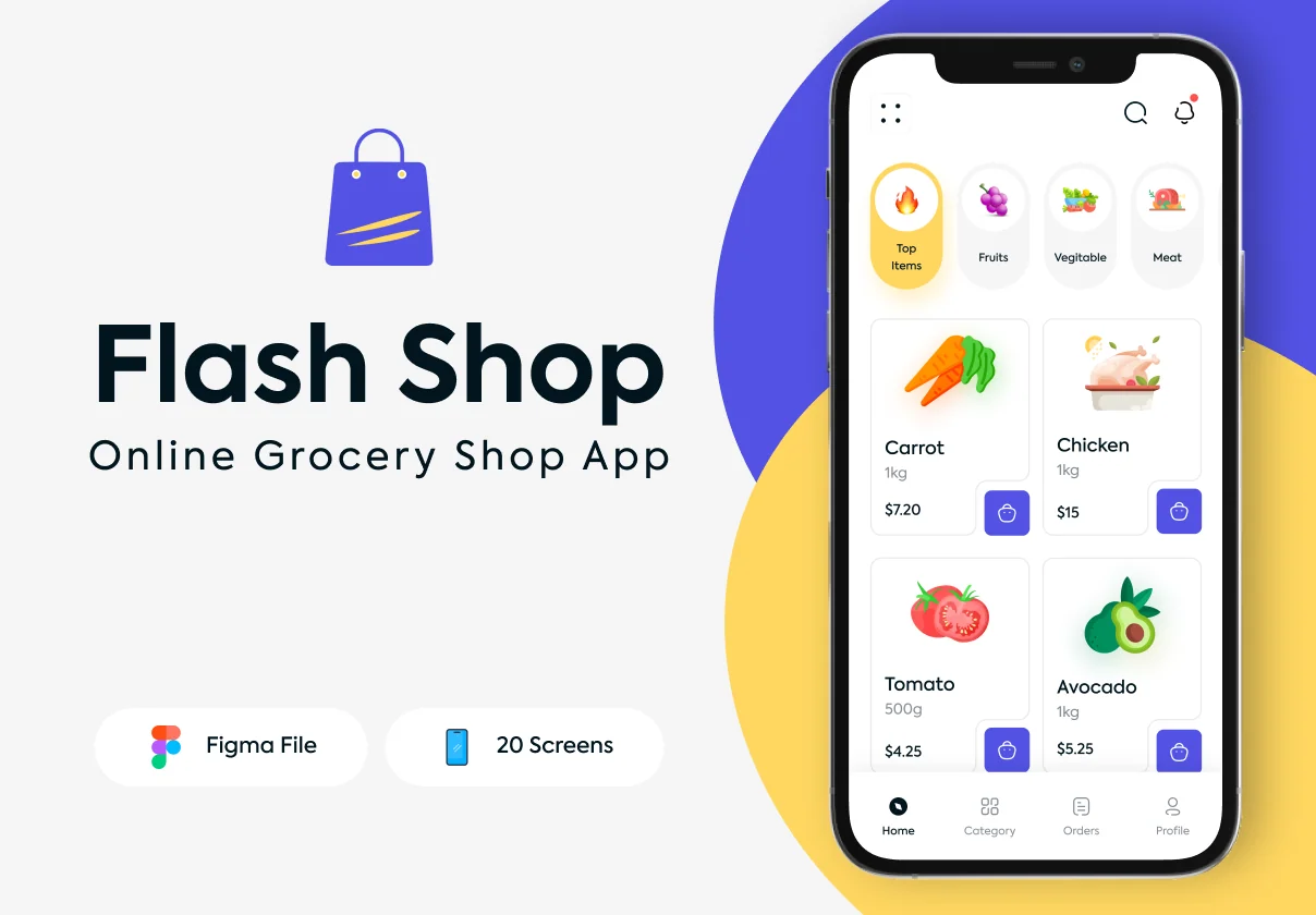 Flash Shop - Online Grocery App