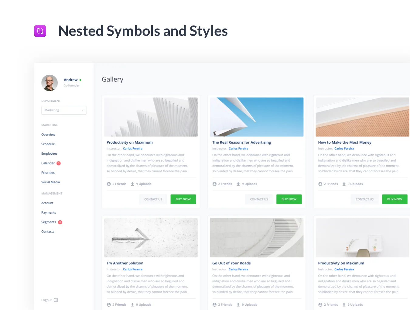 Flat Dashboards UI Kit 8