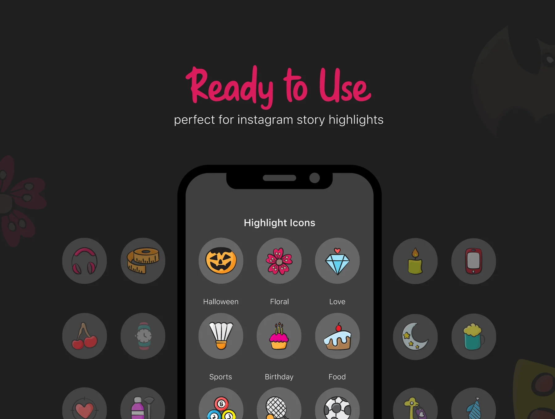 1100+ Flat Hand Drawn Icons 2