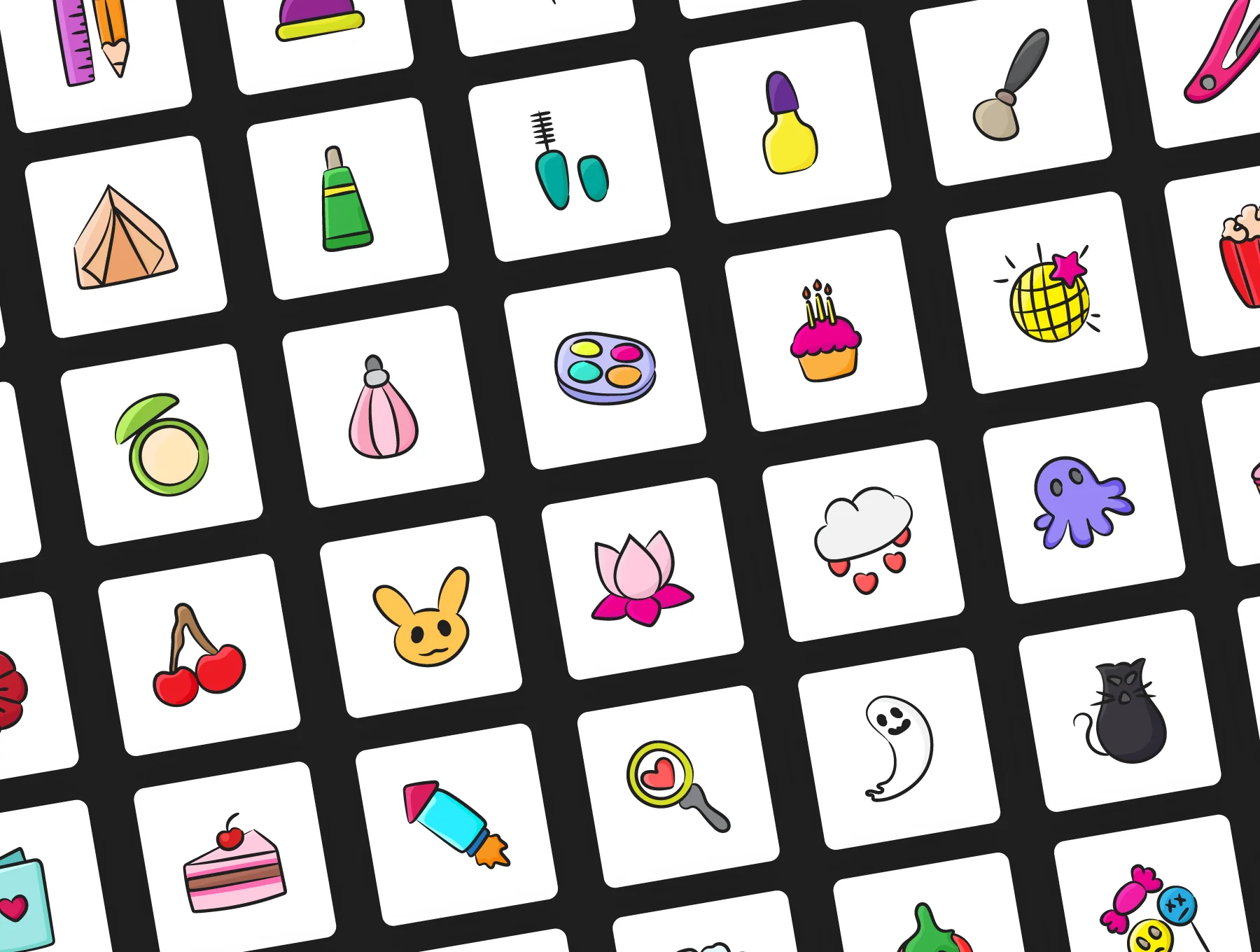 1100+ Flat Hand Drawn Icons 4