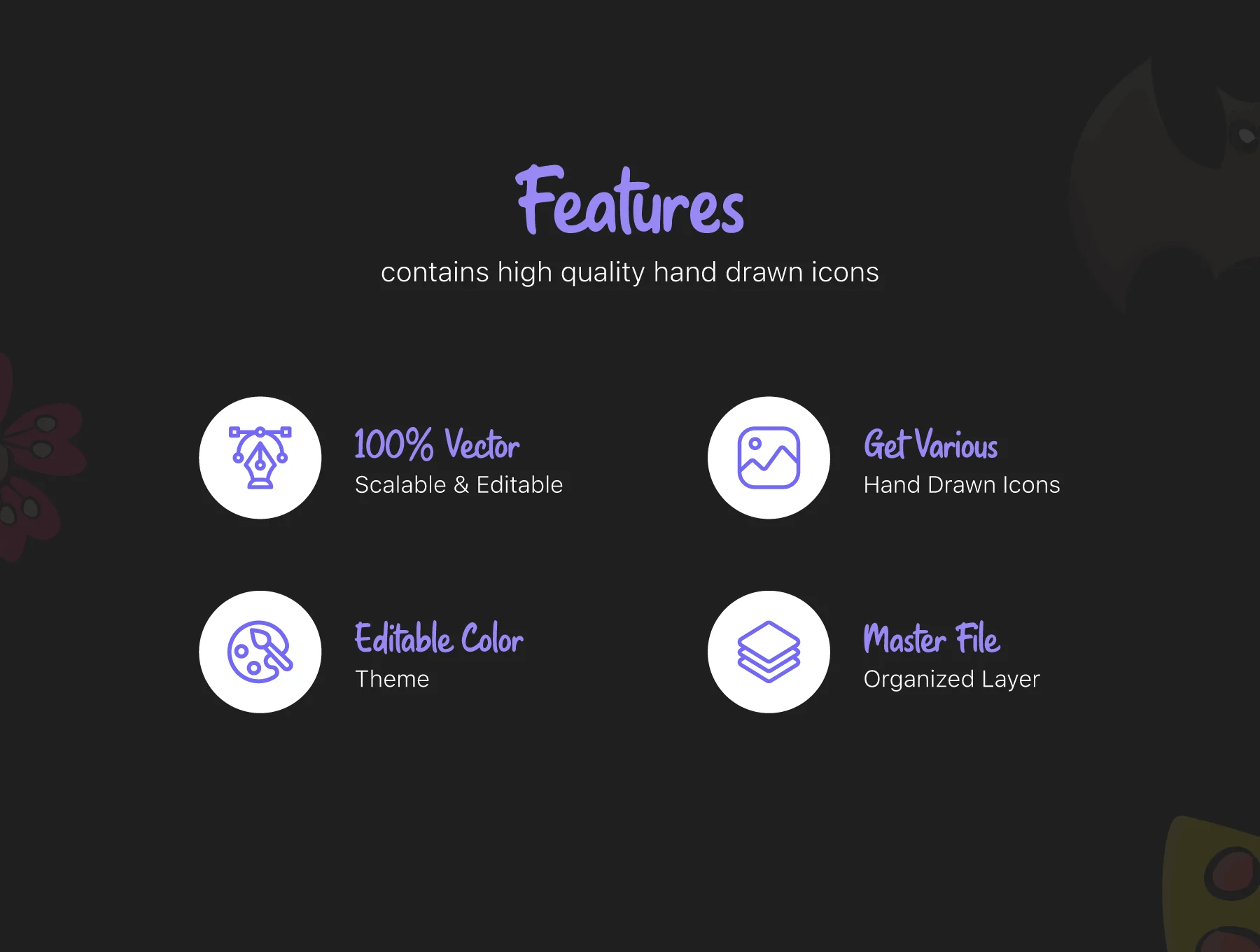1100+ Flat Hand Drawn Icons 5