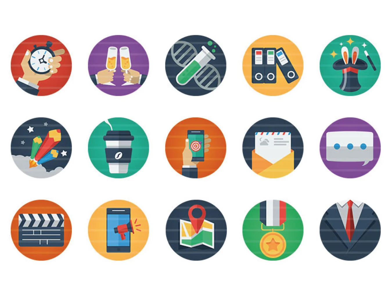95 Flat Icons 2