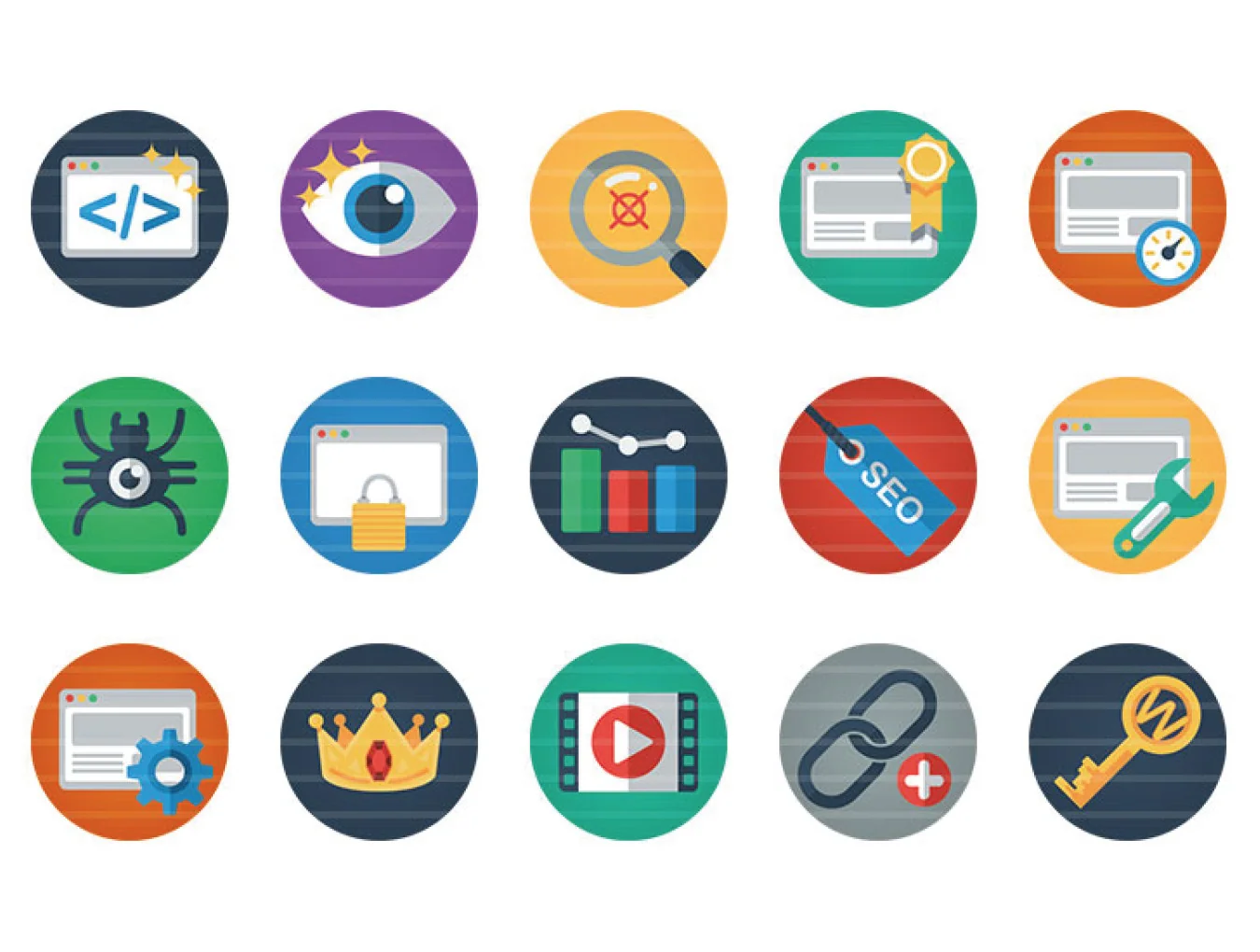 95 Flat Icons 4