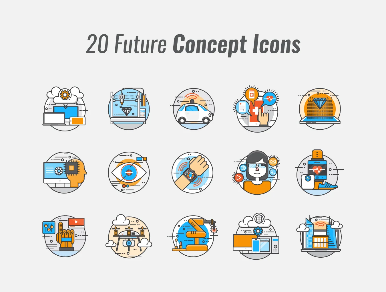 20 Future Concept Icons 4