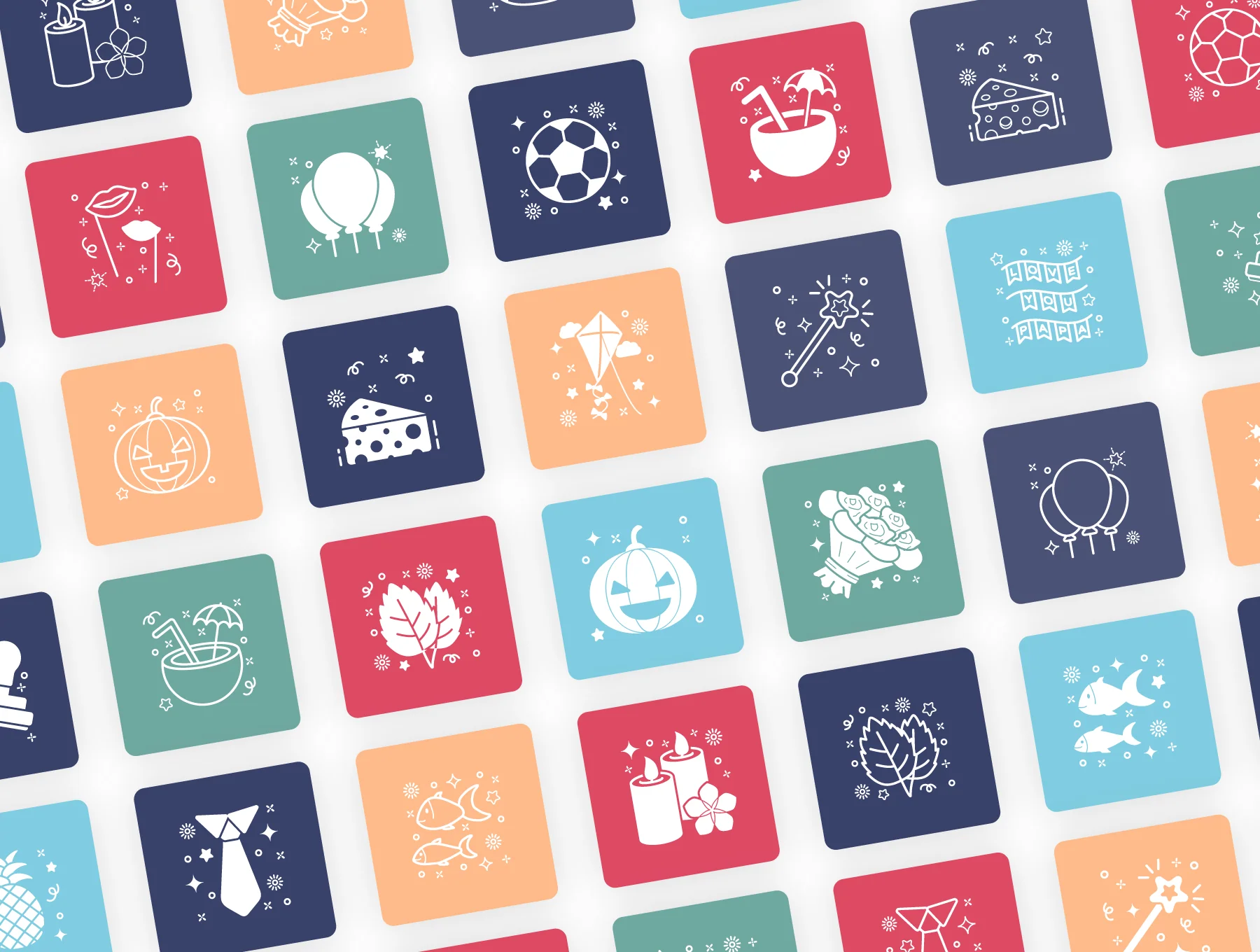 Flat Outline Concepts 2