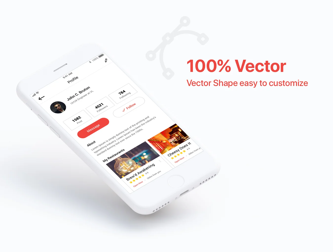 Restaurant Flat UI 3