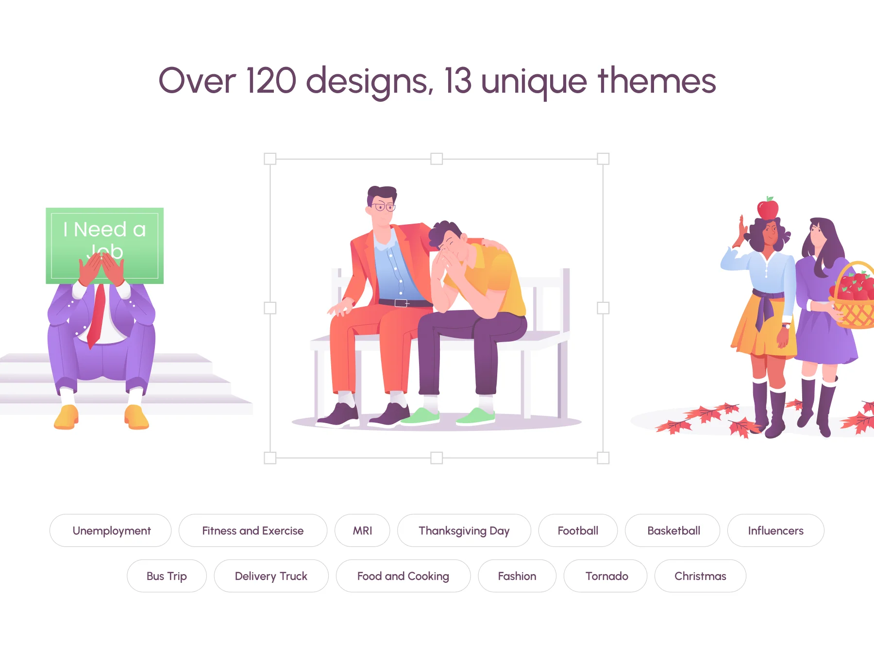 Flat Versastyle Illustrations 3