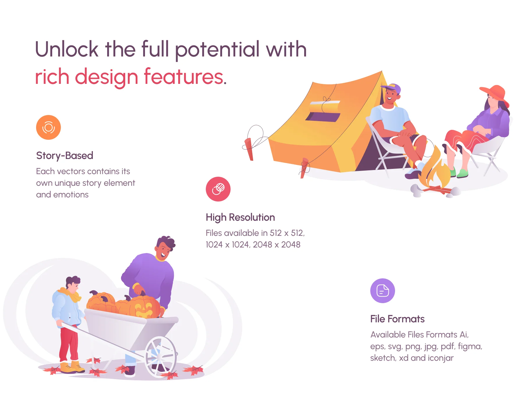 Flat Versastyle Illustrations 4