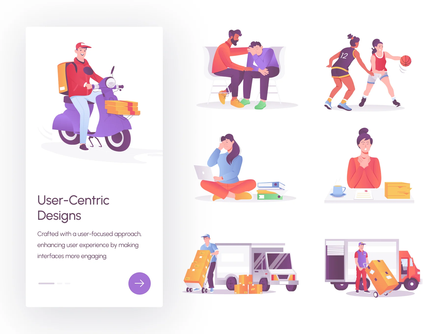 Flat Versastyle Illustrations 5