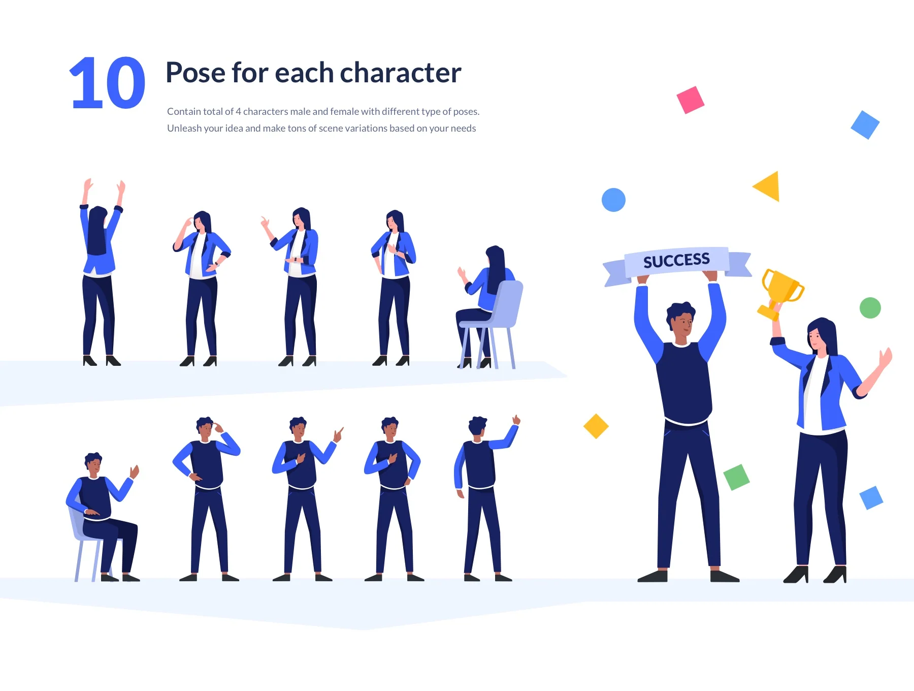 Flatoffice 2D Illustration Kit 2