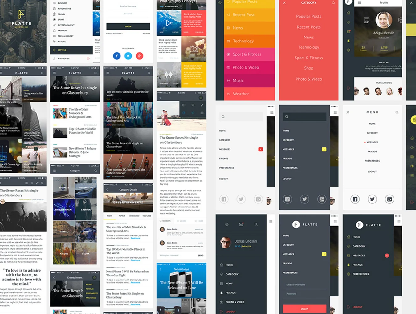 Flatte UI Kit 2