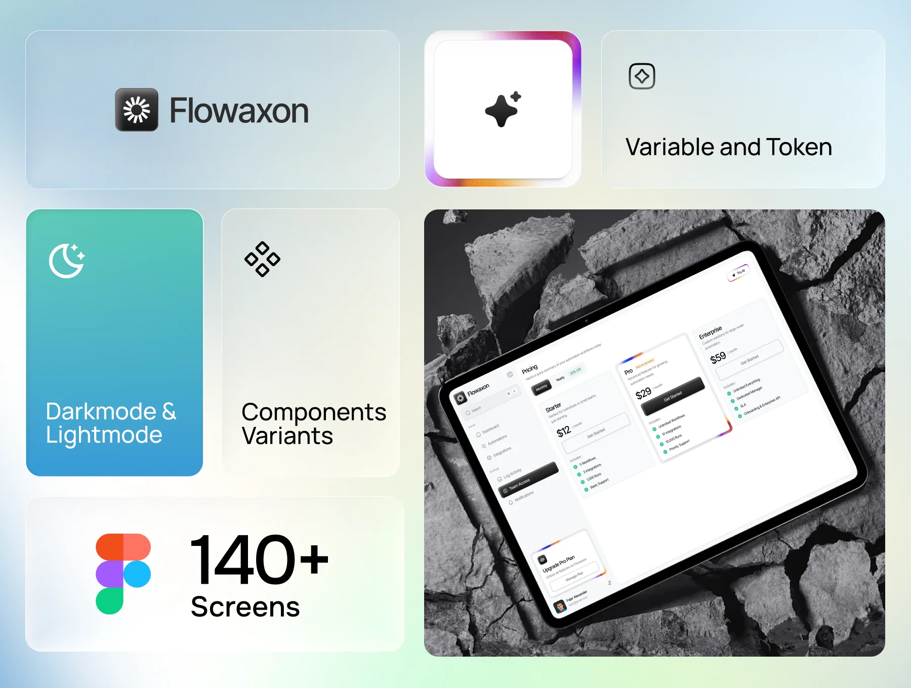 Flawaxon - Automation Workflow Dashboard UI KIT 2