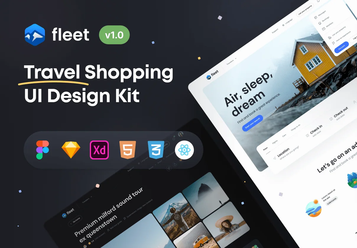 Fleet – Travel Shopping UI Kit