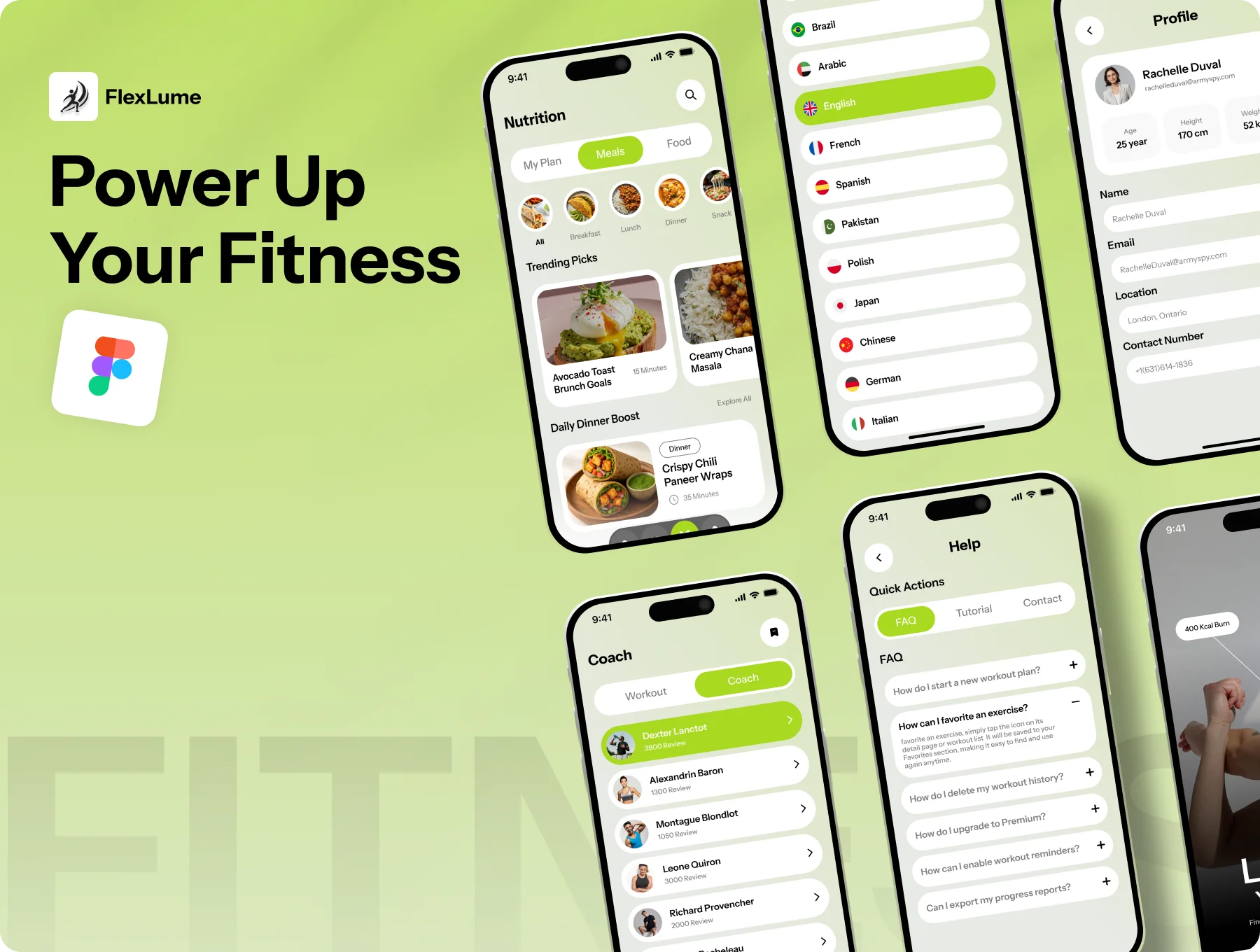 FlexLume - Fitness & Workout Trainer App UI Kit 9