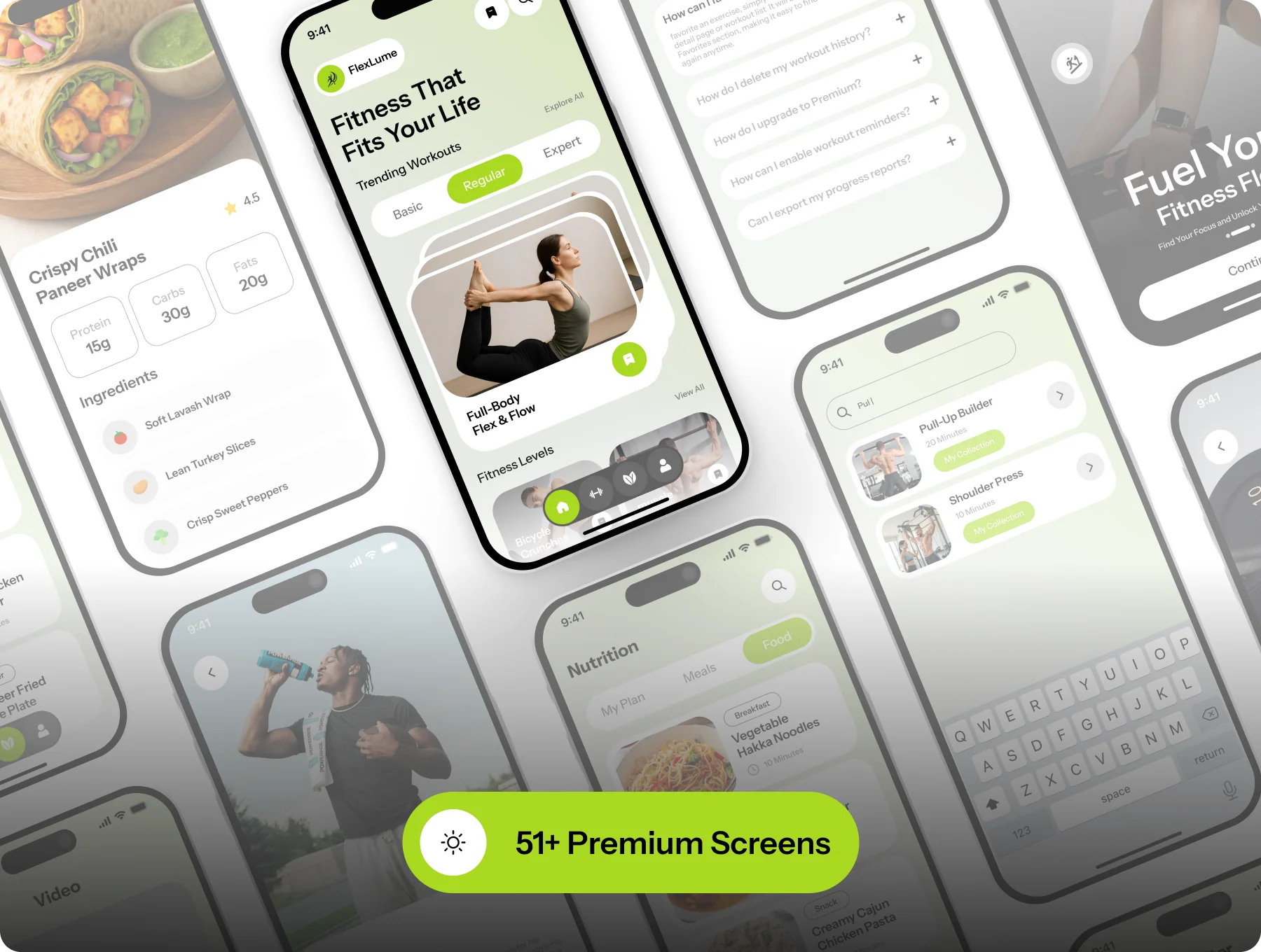 FlexLume - Fitness & Workout Trainer App UI Kit 3