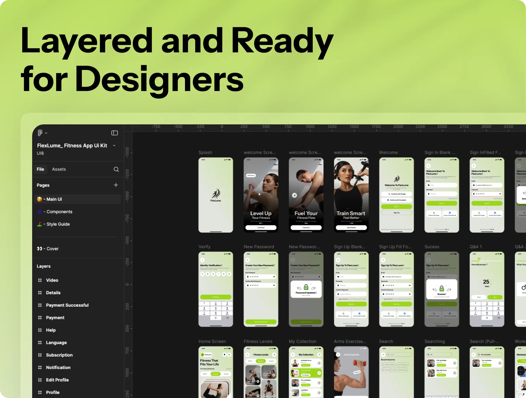 FlexLume - Fitness & Workout Trainer App UI Kit 6