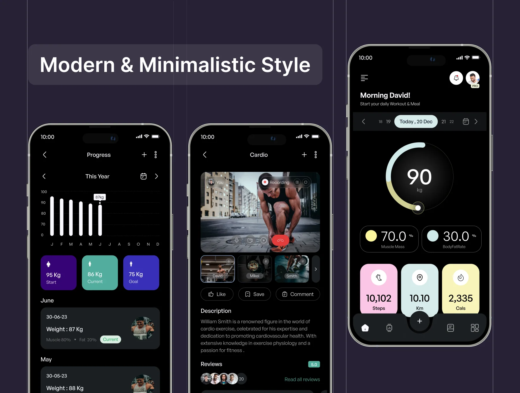 FlexTrack - Fitness App UI Kit 3